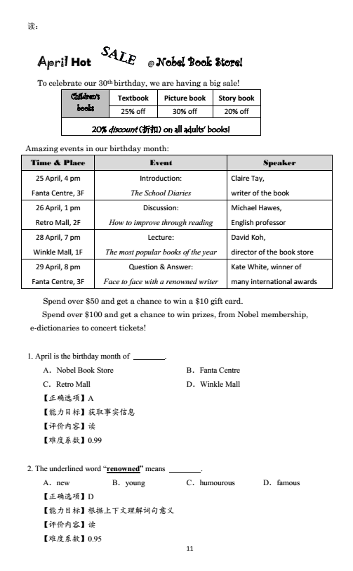 2018年上海市初中英語課程終結性評價指南(中考考綱)