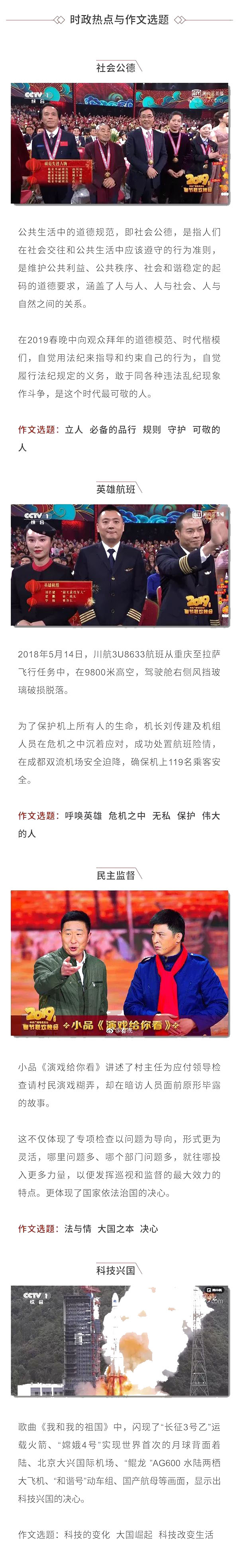 新年第一課!2019春晚中蘊含了哪些的“潛在”的中高考考點!