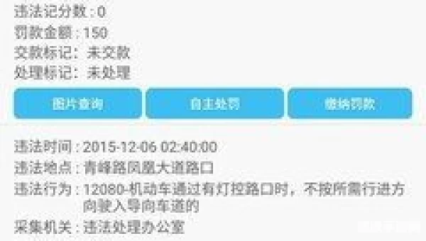 12123交通违章查询